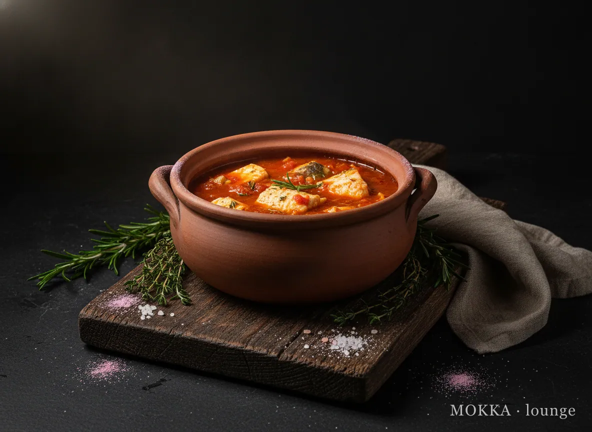 Gestoofde Vis in Aardepot